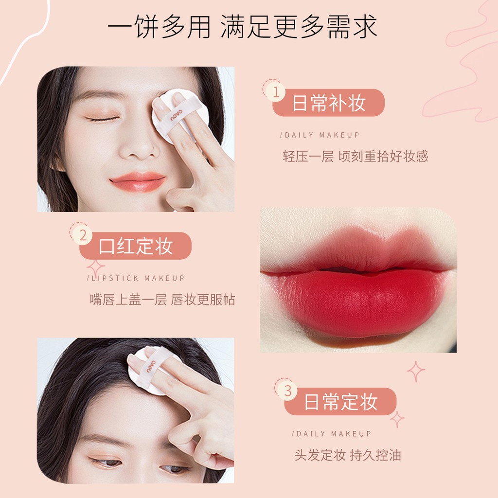 Phấn Nền Che Khuyết Điểm Không Tì Vết Chống Thấm Nước Có Bông Phấn NOVO NO.5440