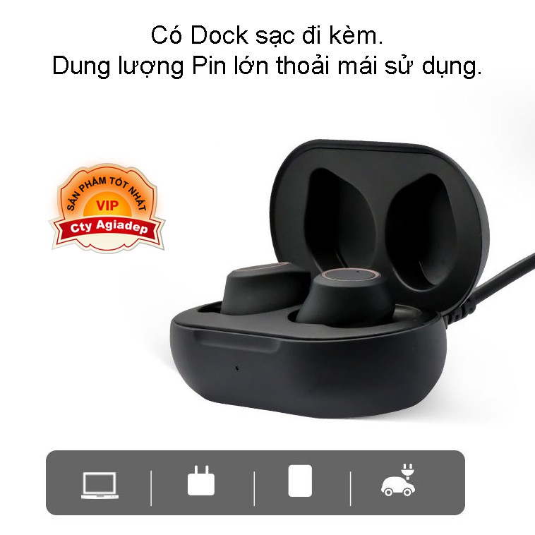 Máy trợ thính SIÊU XỊN Loại 2 tai + Dock sạc GOODMI, tai nghe trợ thính cho người khiếm thính AG305