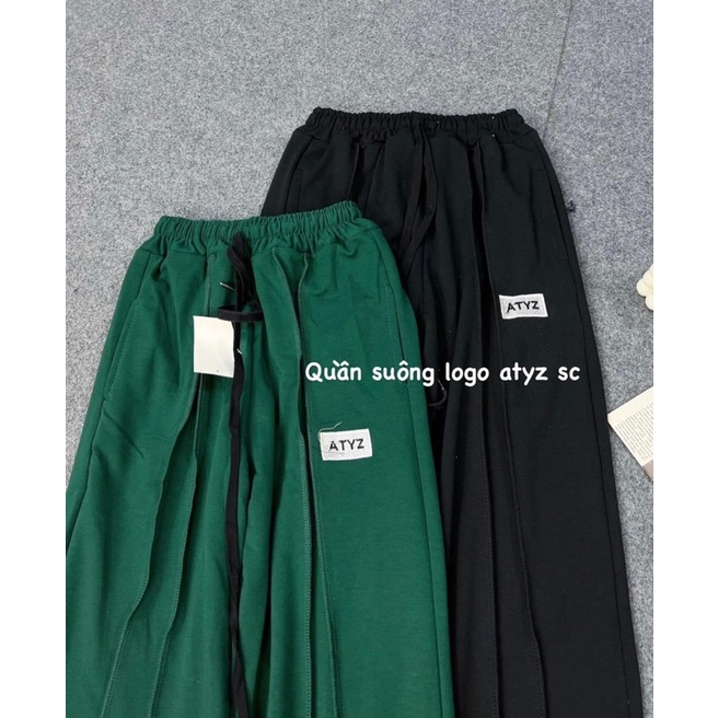 Quần Dài Nỉ ATYZ Màu Đen_Xanh Unisex ảnh thật ( nam nữ mặc đều được)