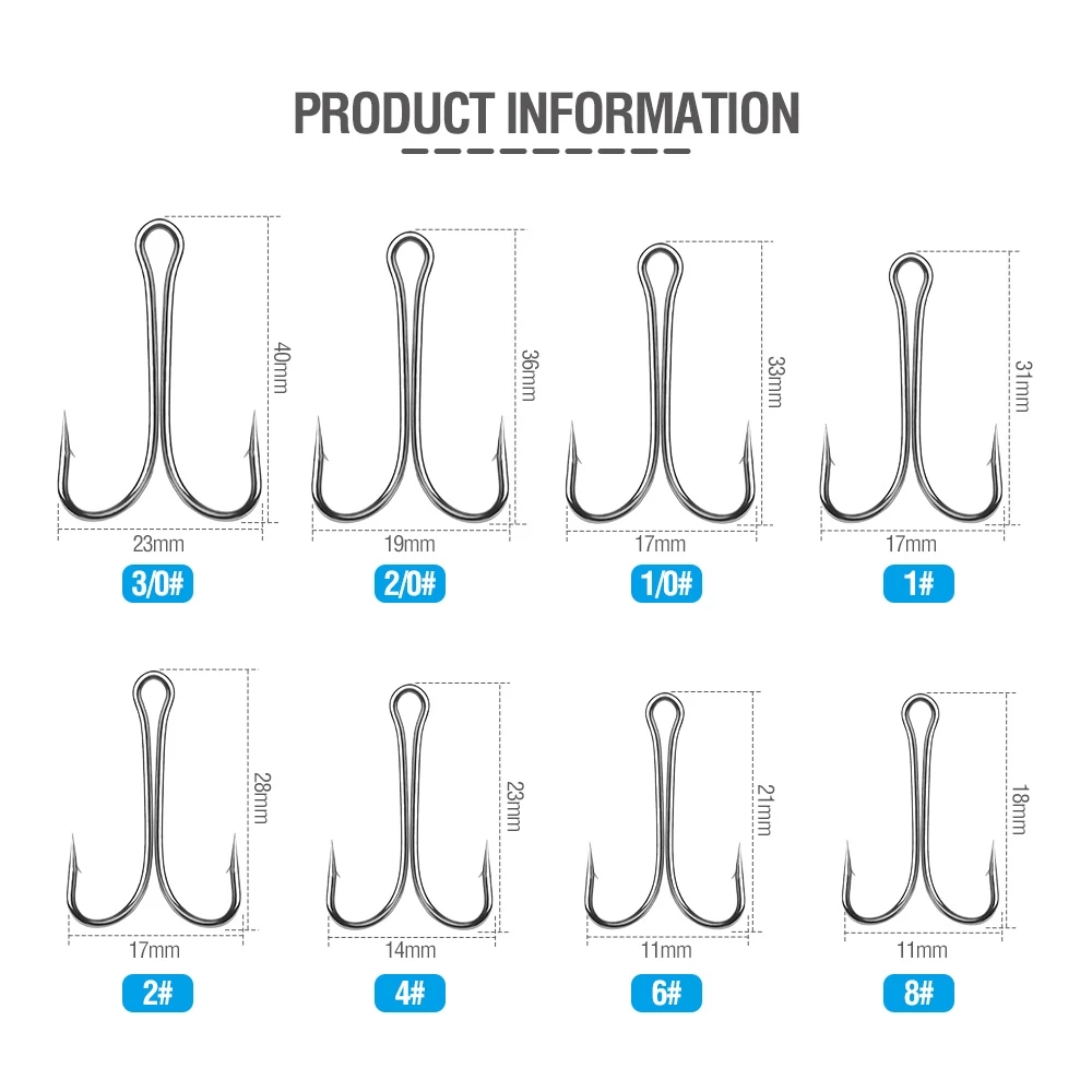 10 Móc Câu Cá Bằng Thép Carbon