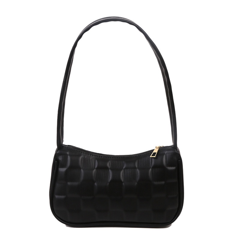 Túi đeo một bên vai cỡ nhỏ màu trơn hình thoi thời trang mùa thu cổ điển mới năm 2021 phong cách phương Tây