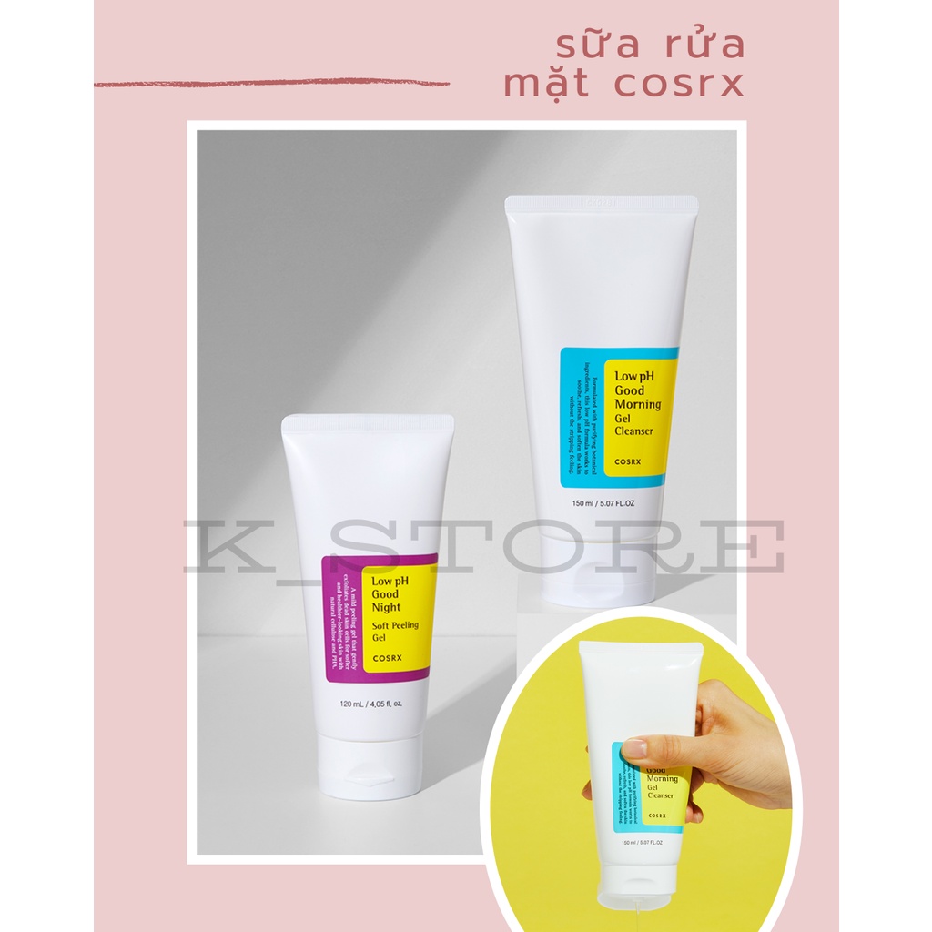 Gel Rửa Mặt Dịu Nhẹ Cosrx Low Ph Good Morning Gel Cleanser 150ml [ Bill olive young Hàn]