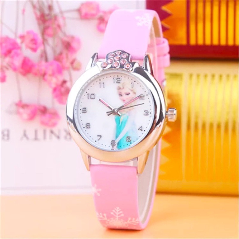 Đồng hồ đeo tay hình Elsa & Anna cho bé gái - DH3M