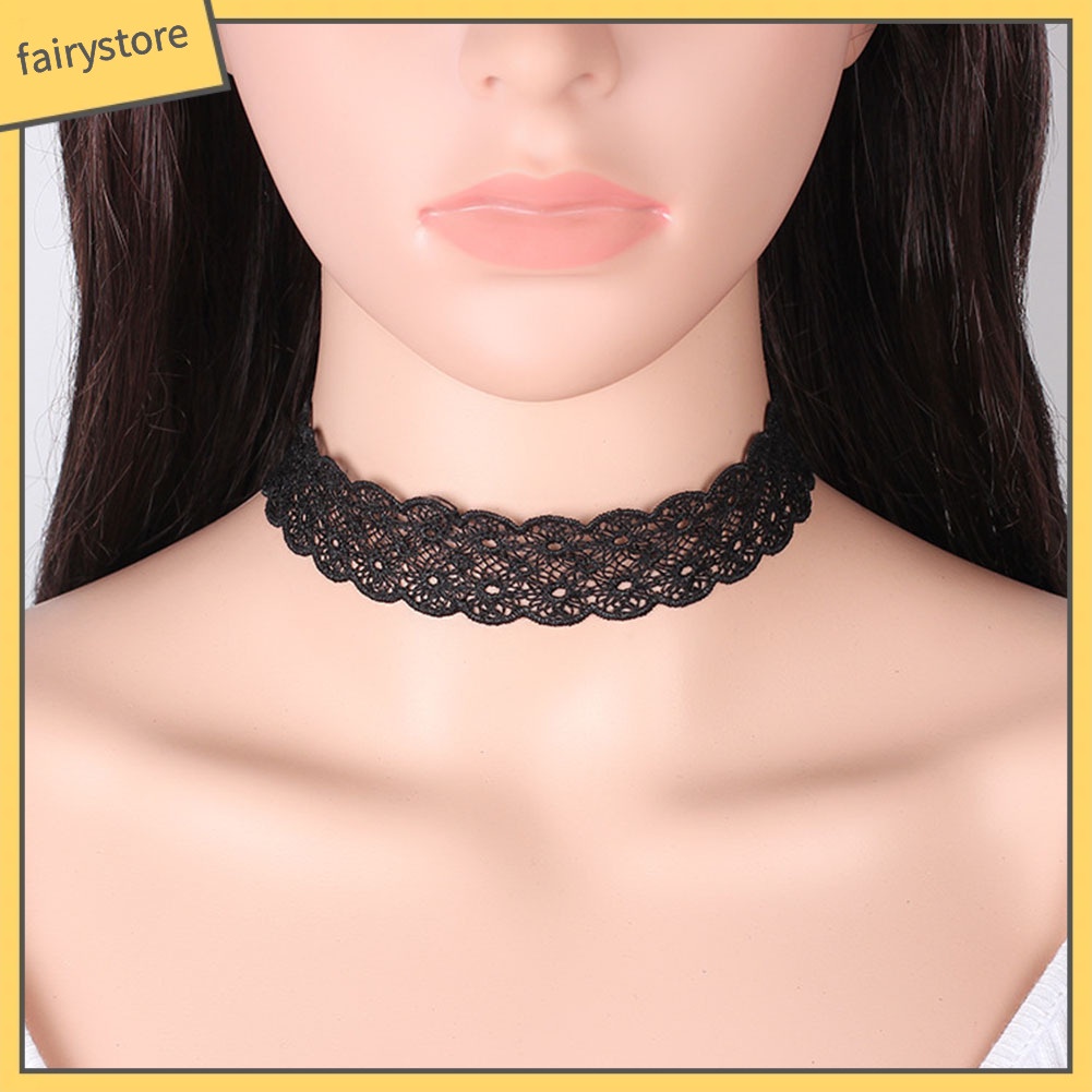 Vòng cổ choker bằng ren phong cách cổ điển dành cho nữ