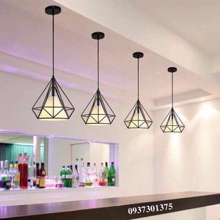 Đèn Thả Kim Cương Đơn D28cm-Tặng Kèm Bóng Đèn Led