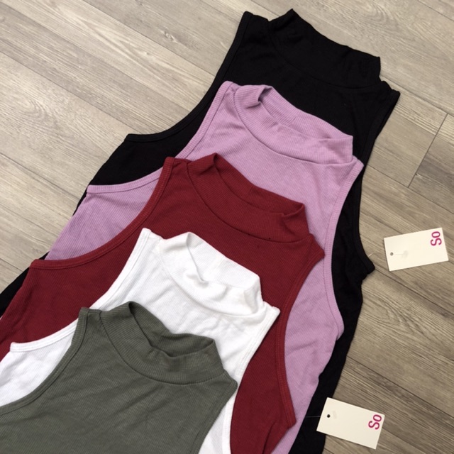 ÁO MOCK NECK TANK TOP VNXK BRAND SO