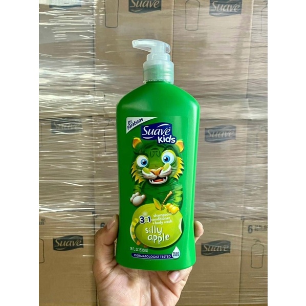 &lt;CHÍNH HÃNG&gt; Tắm gội xả 3in1 Suave kids 1.18l và 532ml