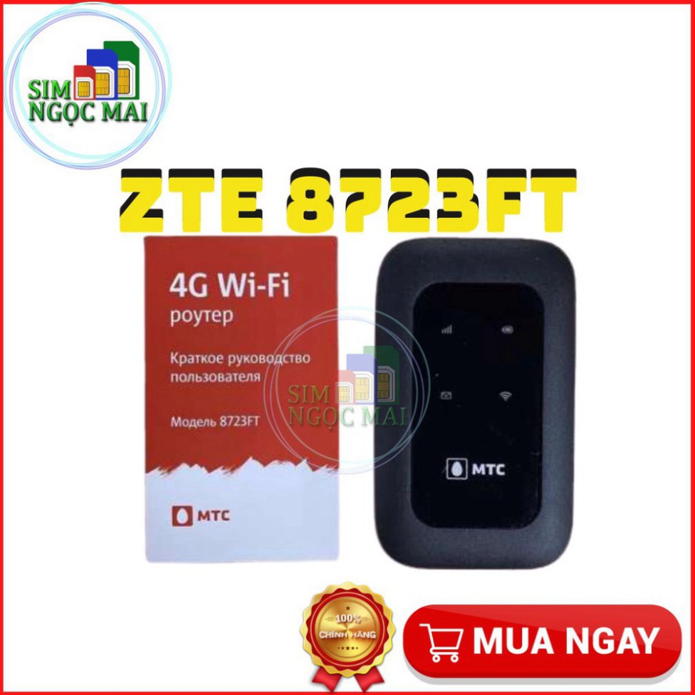 GIÁ CỰC KHỦNG Bộ phát wifi 3G/4G ZTE (MTC) 8723FT. Tốc độ 150Mbps, Pin 2100mAh, Hỗ trợ 10 kết nối. GIÁ CỰC KHỦNG | WebRaoVat - webraovat.net.vn