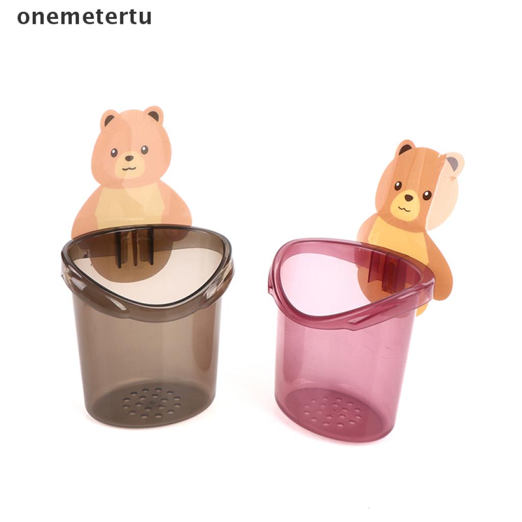 Giá Đỡ Bàn Chải Đánh Răng / Kem Đánh Răng Hít Tường Tiện Dụng Cho Phòng Tắm