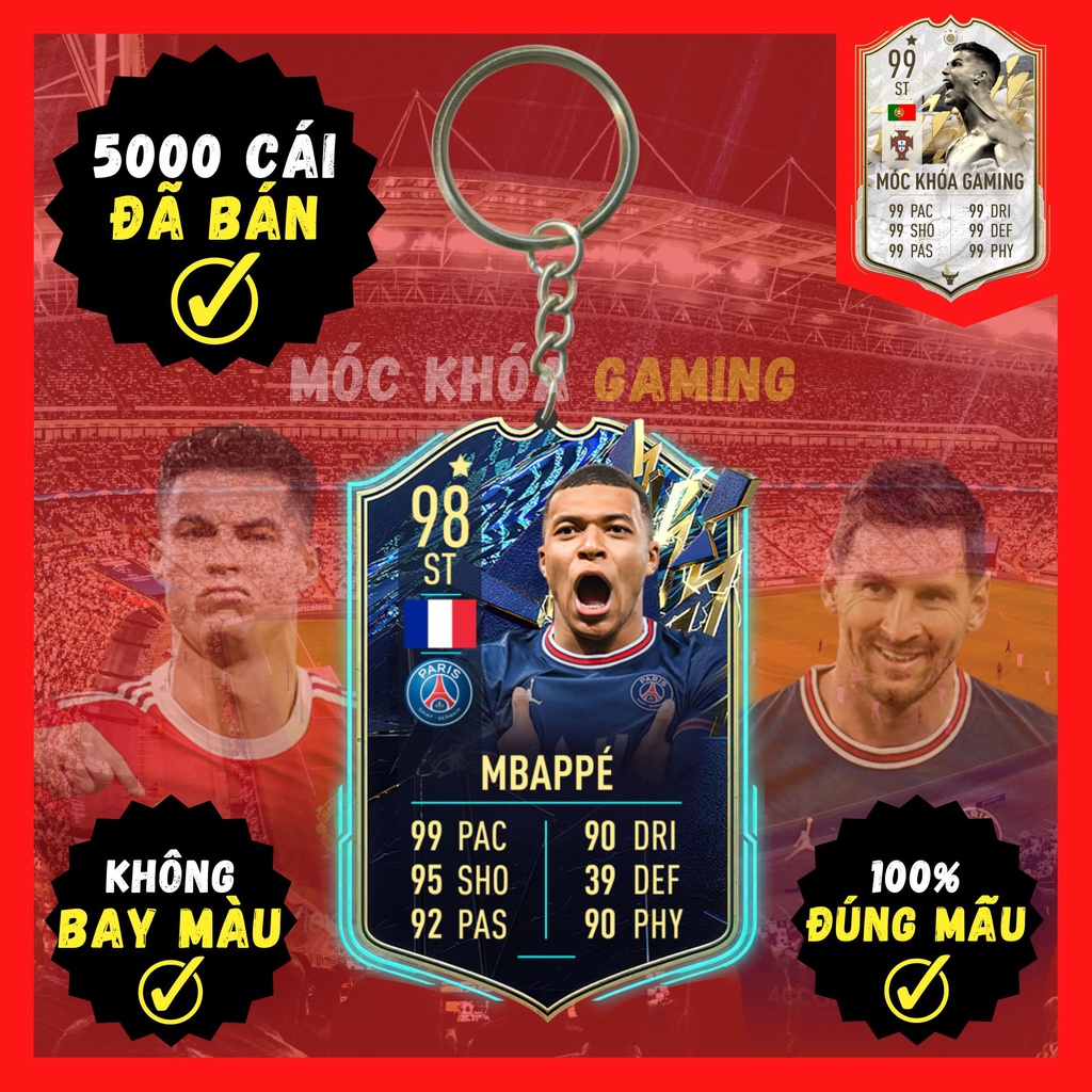 Móc Khóa Kylian MBappe - Móc Khoá GAMING