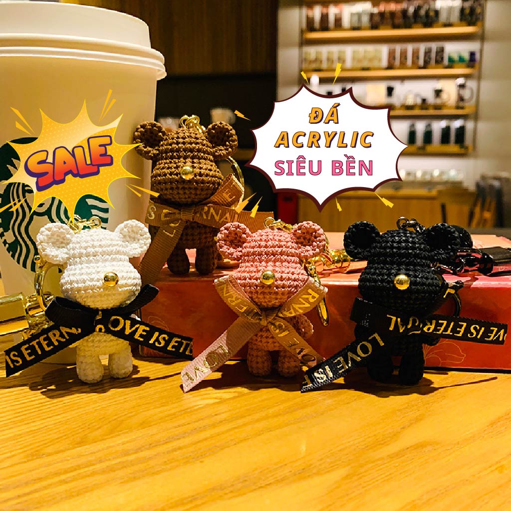 Móc Khóa Cute KOBI Cao Cấp, Móc Khóa Phụ Kiện Túi Xách Gấu Bearbrick Hàn Quốc Đủ Màu Sắc Hot Trend TikTok 2022