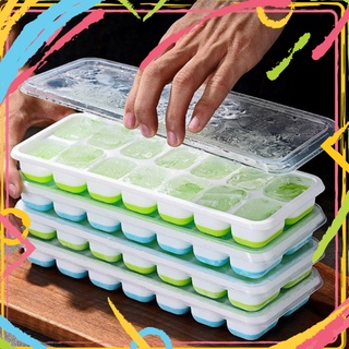 Khay Đá Silicon Có Nắp Đậy 14 Viên,Khay Đựng Đá Tủ Lạnh,Làm Đá,Kem,Thạch Chống Mùi Tuyệt Đối