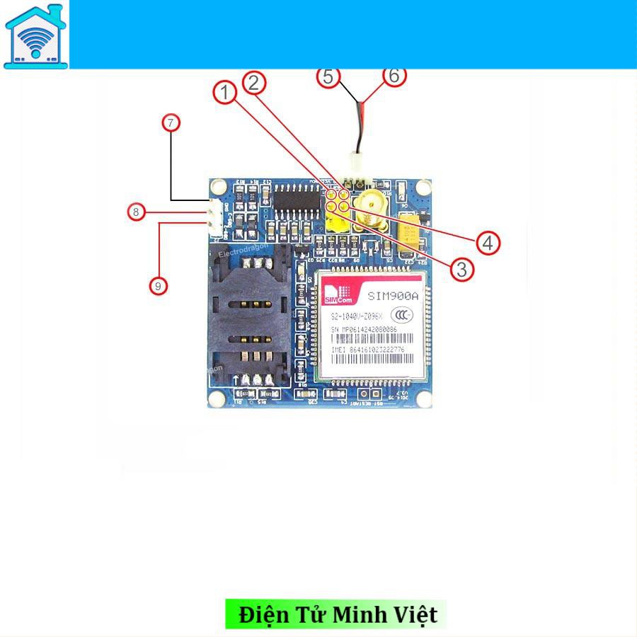 Mạch Điện Tử Module SIM900A