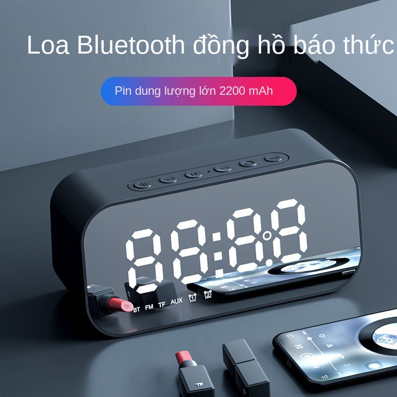 Loa Bluetooth không dây Havit Đồng hồ báo thức Ngoài trời Xe hơi Mini siêu trầm âm lượng lớn di động