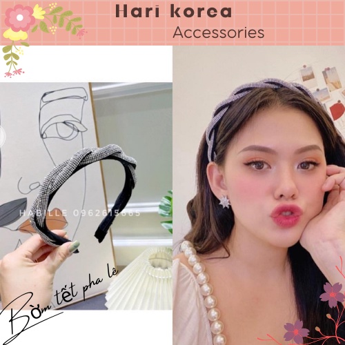 Bờm Đá Pha Lê / băng đô đá pha lê , phụ kiện tóc nữ tiểu thư xinh đẹp -  Hari Korea Accessories