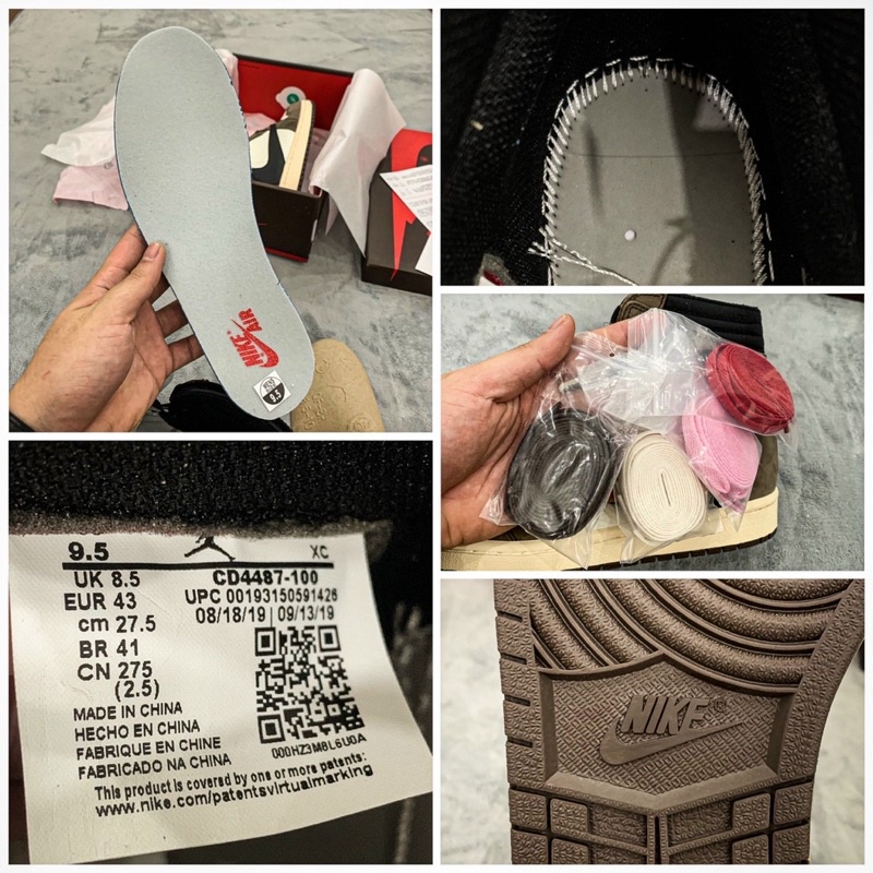 GIÀY AIR JD1 RETRO HIGH TRAVIS SCOT LAI AU [ BẢN BEST ]