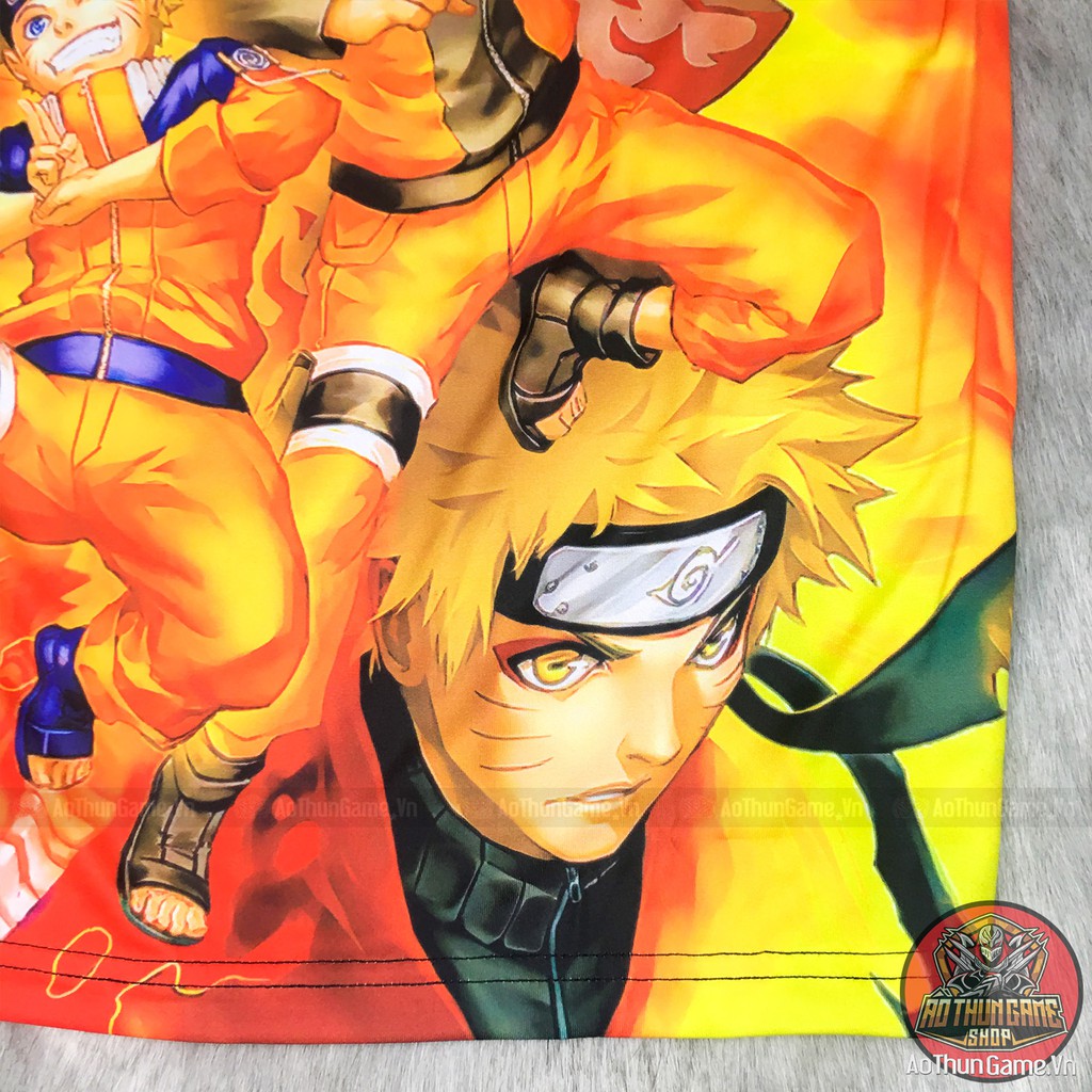 Áo thun Naruto 3D Đen, Sasuke Retsude, Gaara, áo phông Anime Manga có size bé cho trẻ em mới nhất (Shop AoThunGame