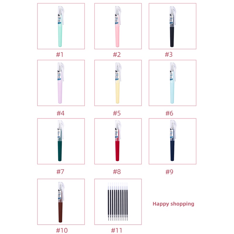 Bút Mực Đen Ngòi 0.5mm Màu Macaron Xinh Xắn