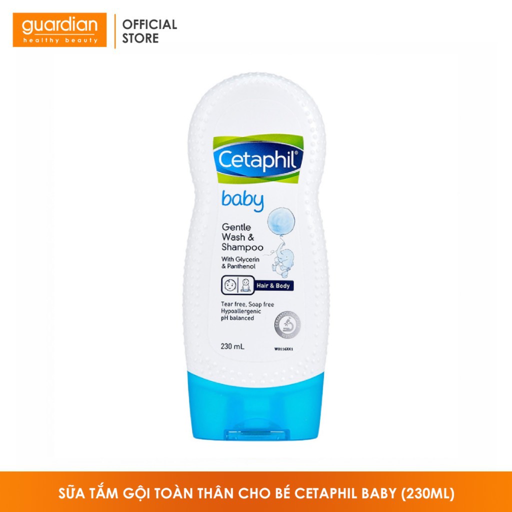 Sữa tắm gội toàn thân cho bé Cetaphil Baby (230ml)