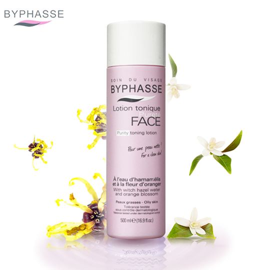 Nước hoa hồng Toner Byphasse cho da dầu 500ml