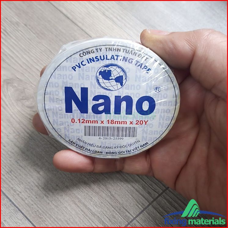 Băng keo điện Nano 0.12mmx18mmx20Y (Hàng phổ thông chất lượng tốt)