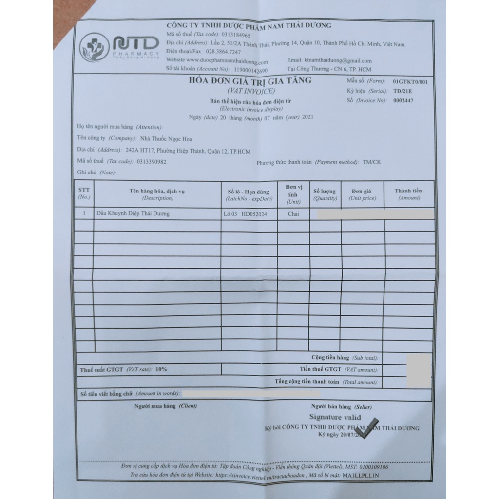 Dầu khuynh diệp Thái Dương - Ấm áp như vòng tay Mẹ