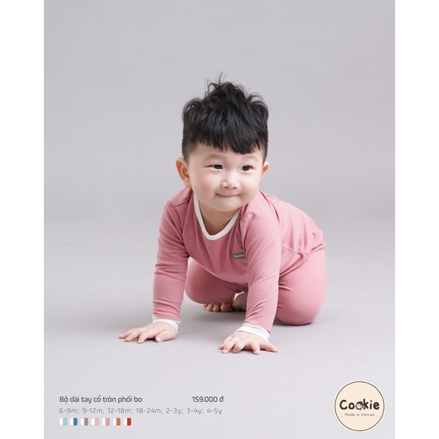 Cookie - Bộ cộc tay phối mềm mát cho bé trai gái