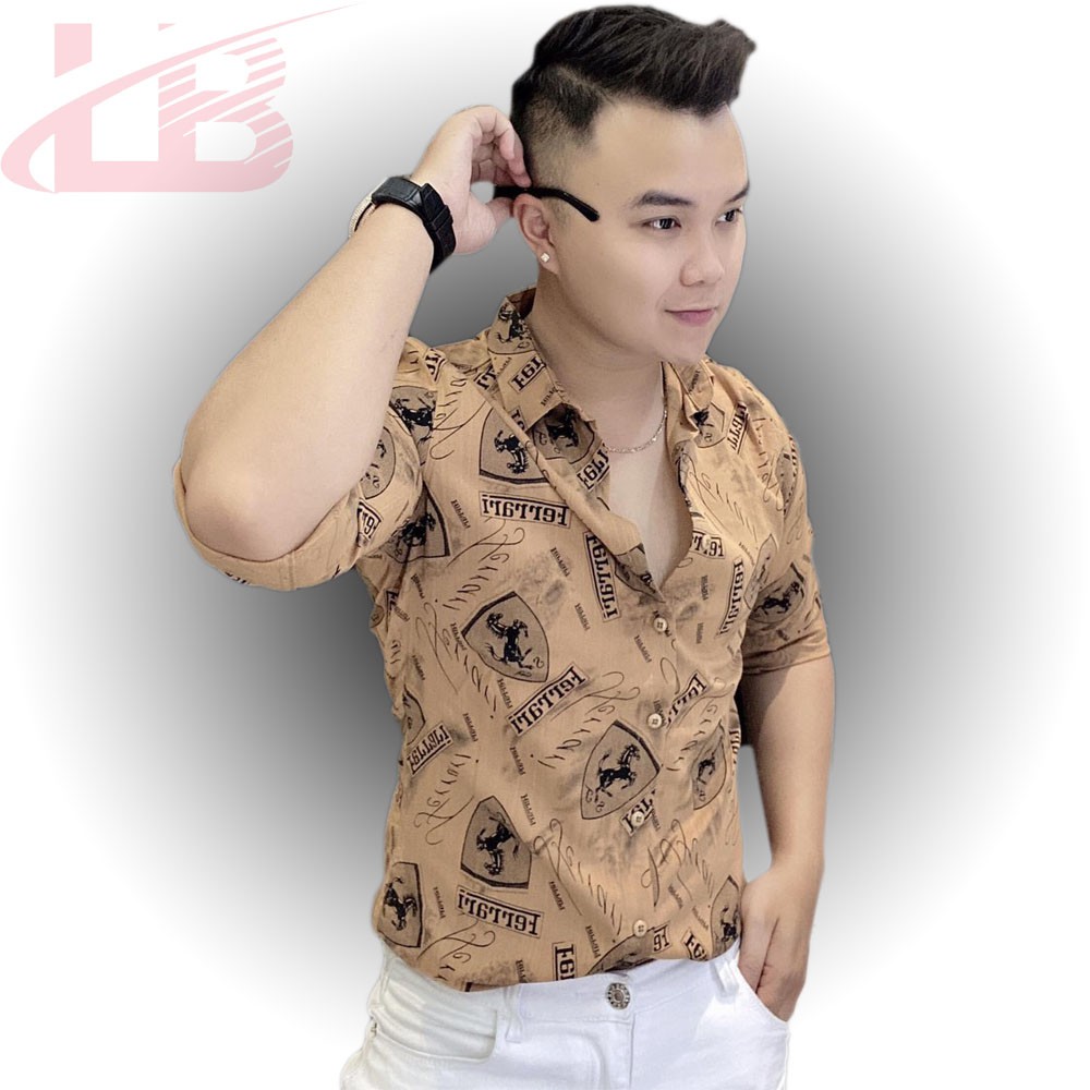 Áo sơ mi lụa dài tay nam LB005, vải dày, mát , đường may sắc sảo, áo sơ mi cao cấp LB1990 store