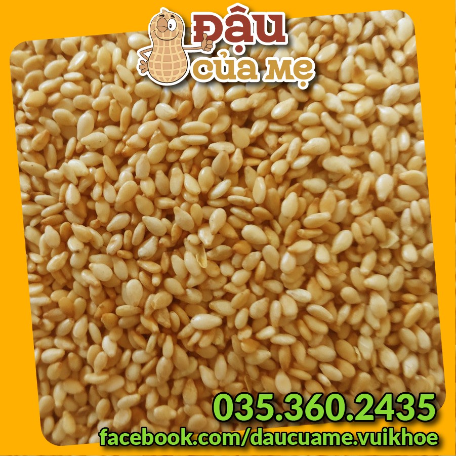 [ 1kg ] Mè rang (vừng vàng rang) bóc sạch vỏ