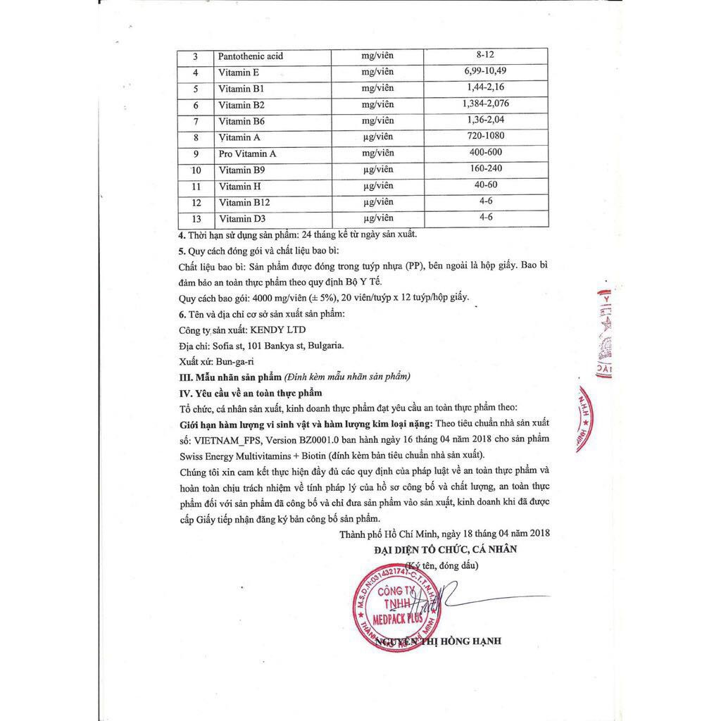 (Cam Kết Hàng Chính Hãng) Viên Sủi Bổ Sung Vitamin C, Canxi Và Multivitamin Tăng Đề Kháng Swiss Energy (Tuýp 20 viên) | BigBuy360 - bigbuy360.vn