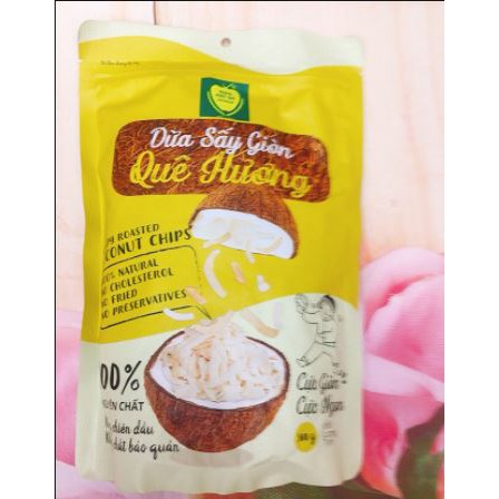 Dừa Sấy Giòn Quê Hương 300gr