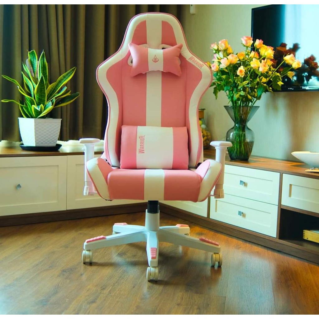 Ghế Gaming Chân Xoay Dành Cho Game Thủ AMA-WGCV2 PINKY