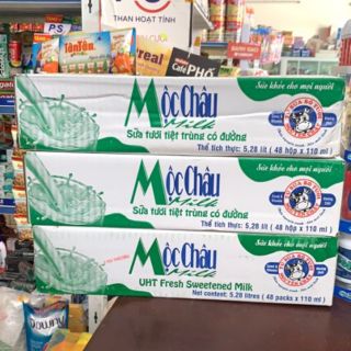 Sữa Tươi Mộc Châu Thùng 48 hộp x 110ml