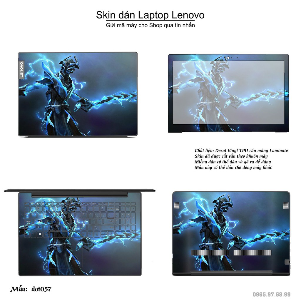 Skin dán Laptop Lenovo in hình Dota 2 nhiều mẫu 10 (inbox mã máy cho Shop)