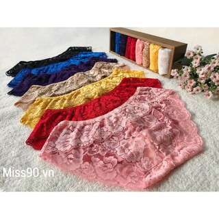 Combo 10 quần lót nữ ren chất đẹp mông 80-90 ( quan lot nu )