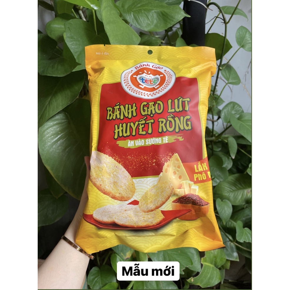 Bánh Gạo Lứt Huyết Rồng TêTê Lắk Phô Mai (Gói 80g)