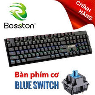 Bàn phím cơ Bosston MK917 Blue Switch, Cơ 100% chính hãng