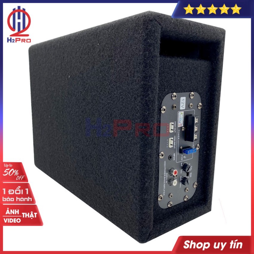 Loa Sub Ô Tô Syzx YD-1508 Bass 20 200W-4 Ôm, 2 Chế Độ Lời-Trầm, Sub Oto Siêu Trầm 12V Hoặc 24V, Bộ Quà 200K-H2Pro Tech