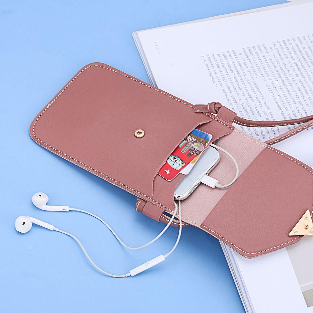 BTLIMER Mobile Túi Đeo Chéo Da PU Trong Suốt Đựng Điện Thoại Thời Trang Cá Tính