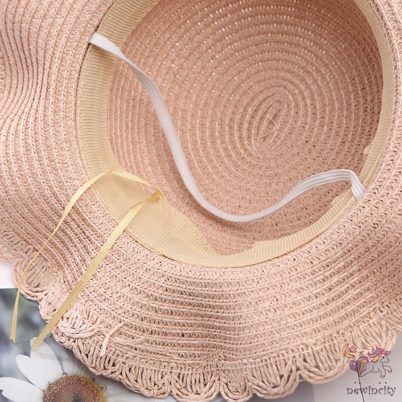 Mũ kèm túi đan rơm thiết kế đính quả cherry xinh xắn cho bé gái
