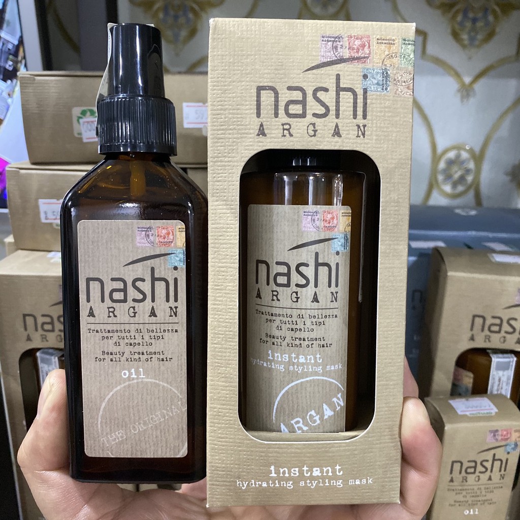 Combo Tinh dầu và Xịt dưỡng phục bồi Nashi Argan