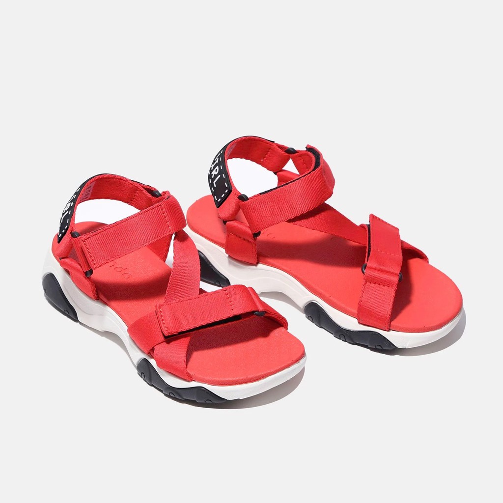 Giày Sandals SHONDO Girly đế trắng quai đỏ GIM0060