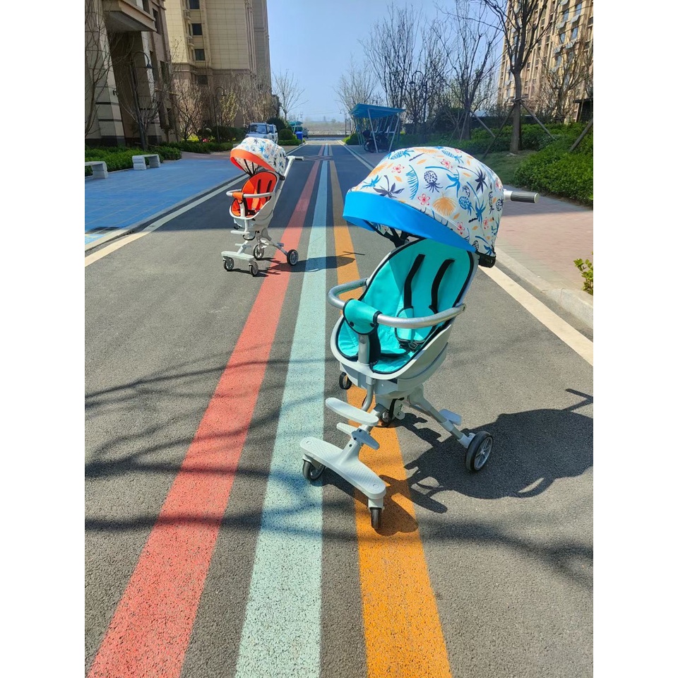 Xe đẩy gấp gọn cho bé X8 Pro đi du lịch, Xe đẩy cho bé 2 chiều ngả 2 tư thế cao cấp bảo hành 12 tháng