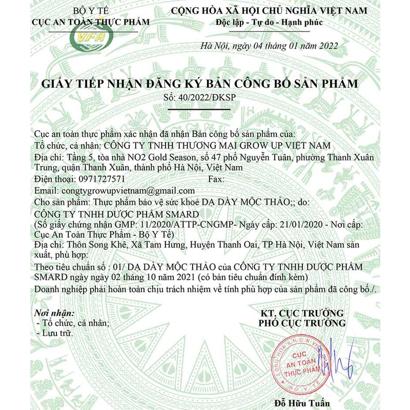Dạ dày Mộc Thảo, hỗ trợ giảm nguy cơ viêm loét dạ dày – tá tràng