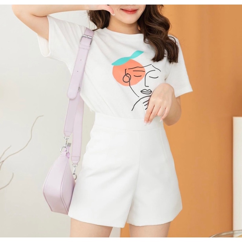 Quần đùi lưng cao 2 lớp Ellyclothing
