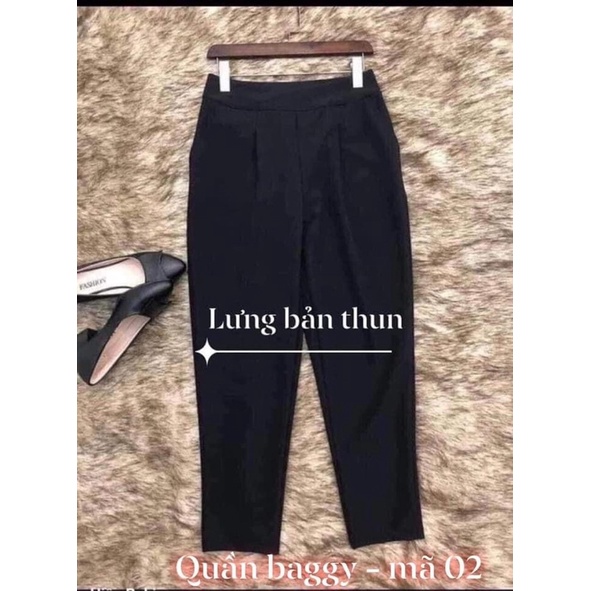 QUẦN BAGGY THUN BIGSIZE  Lưng Bảng Thun Hack Dáng Siêu Đỉnh