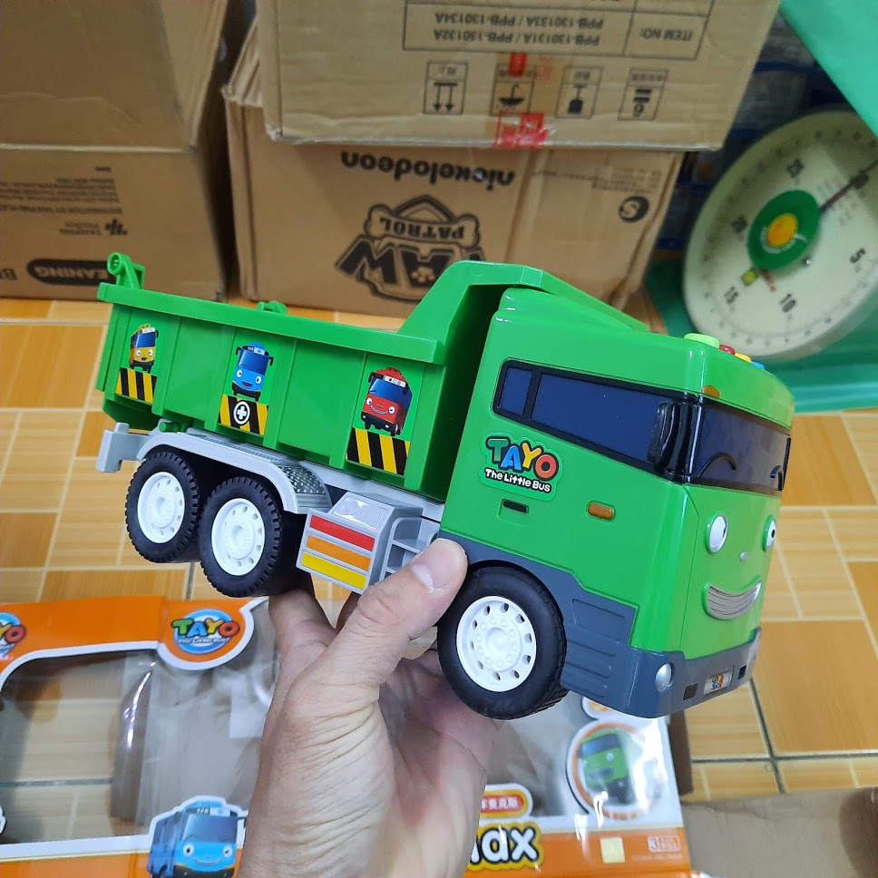 Xe tải Max đồ chơi trẻ em Tayo the little bus bằng nhựa có âm thanh và đèn