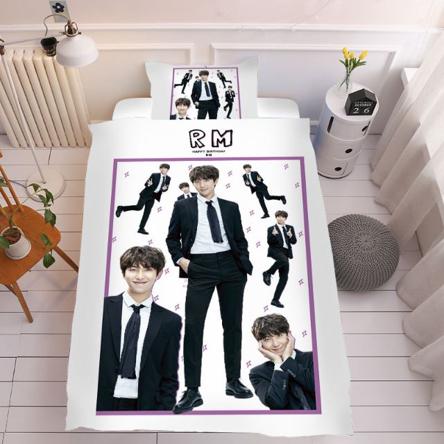 BỘ VỎ CHĂN GA GIƯỜNG GỐI BTS BT21 [ IB để đặt mẫu ]