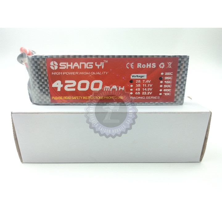 PIN LIPO SANGYI 7.4V 4200MAH 35C