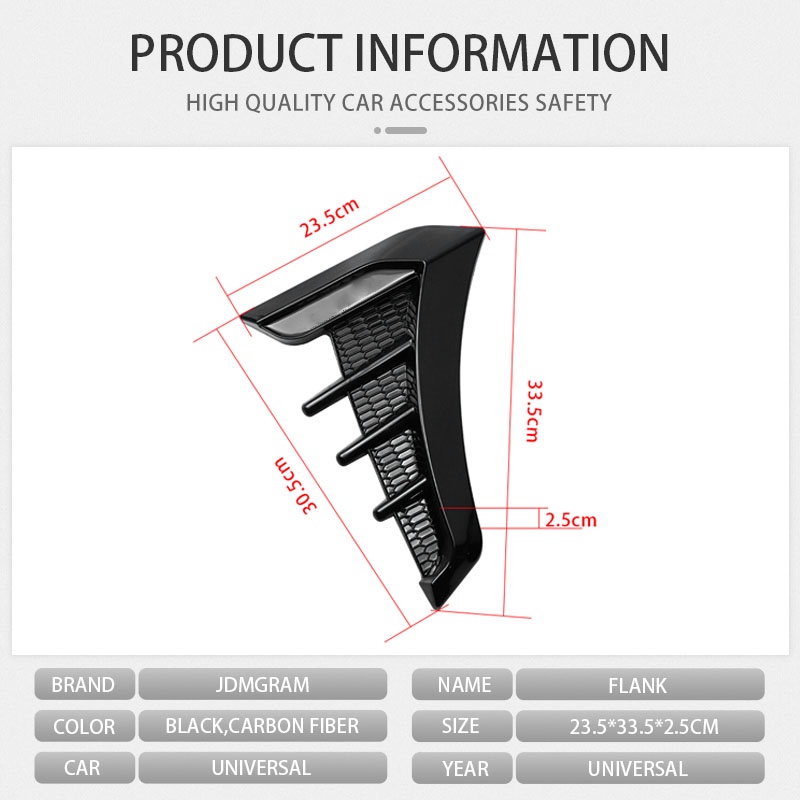 FENDER Vỏ Bọc Bảo Vệ Lỗ Thông Gió Bằng ABS In họa tiết sợi carbon trang trí cho xe hơi Ốp mang cá ô tô thông dụng lỗ thông gió bên hông xe hơi  Đchống thấm nước miếng dán lỗ thông gió bên hông xe hơi phụ kiện nội thất ô tô